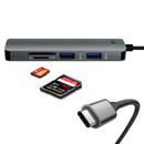 모비큐 5포트 USB 3.0 C타입 멀티 허브 EM-ACH41P