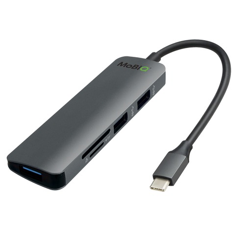모비큐 5포트 USB 3.0 C타입 멀티 허브 EM-ACH41P
